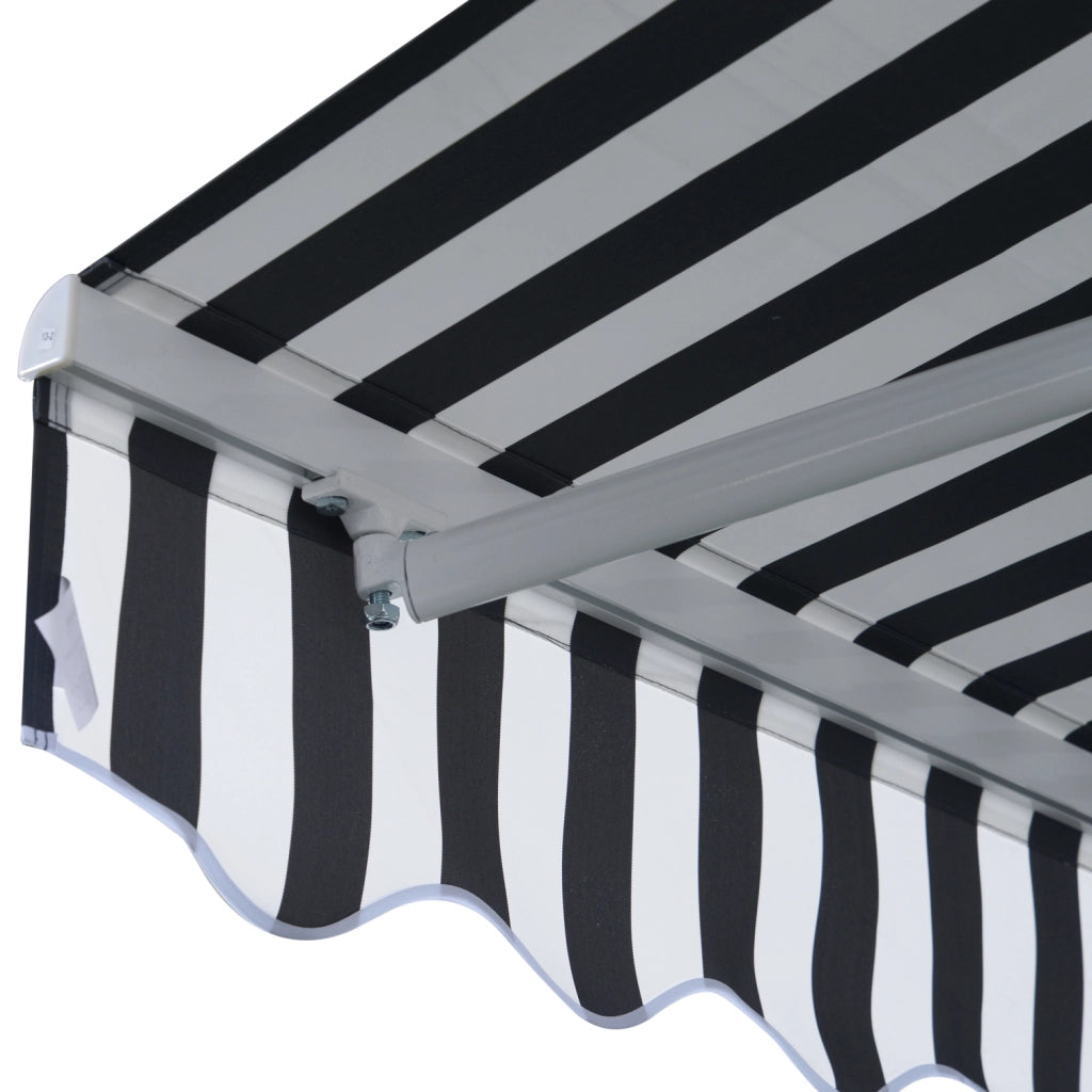 Tendone da Esterno Bracci Articolati 3.5x2.5m ¨C zephmum ¨C Grigio Bianco Alluminio Polyester