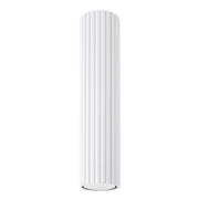 Spot soffitto tondo bianco rigato 30 cm GU10 Pure Lume