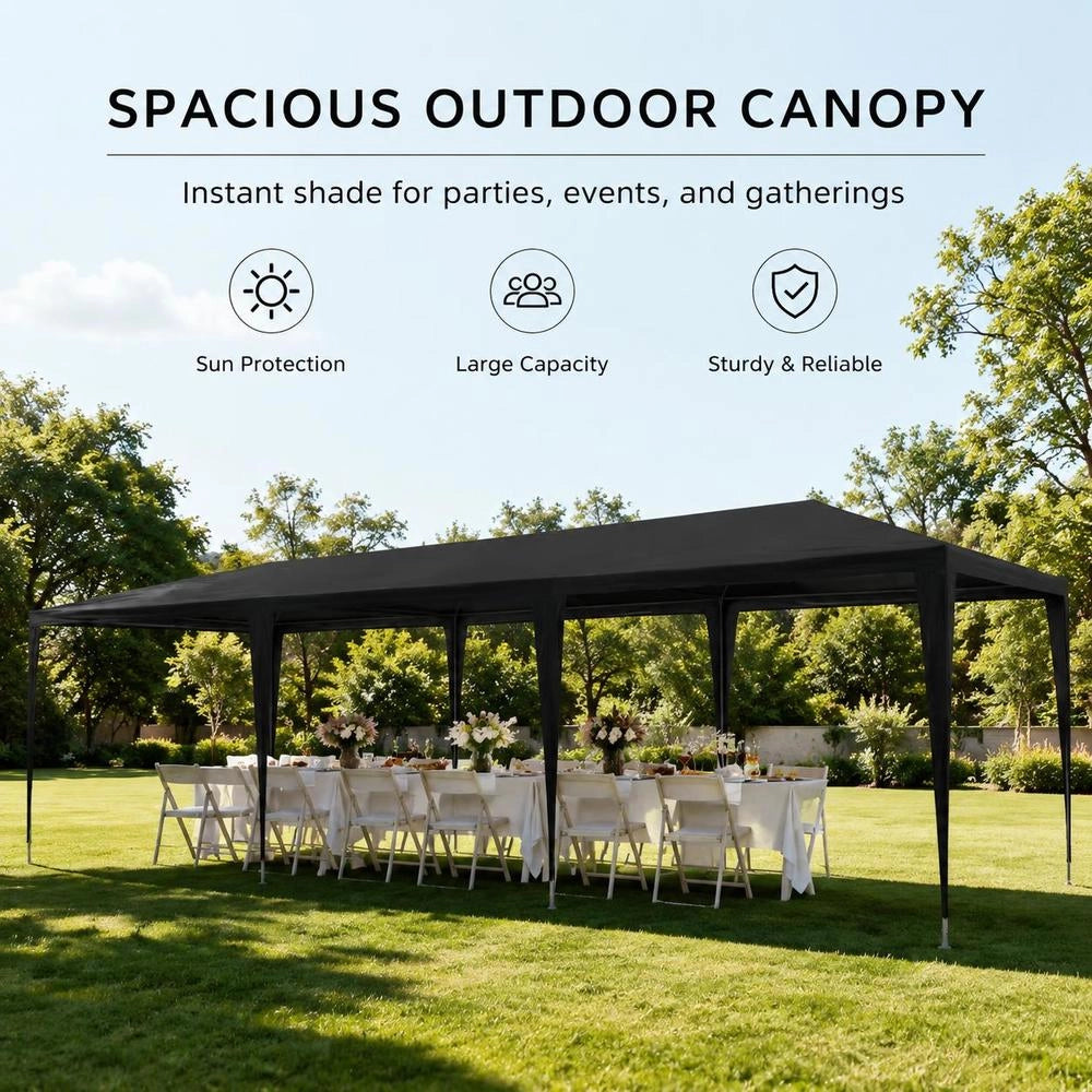 Party Tent 3x9 M PE Anthracite