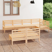 Set Divani da Giardino 8 pz in Legno Massello di Pino cod mxl 44311