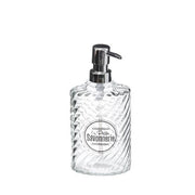 DISPENSER SAPONE DISTRI 400ML IN VETRO TRASPARENTE
