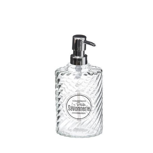 DISPENSER SAPONE DISTRI 400ML IN VETRO TRASPARENTE