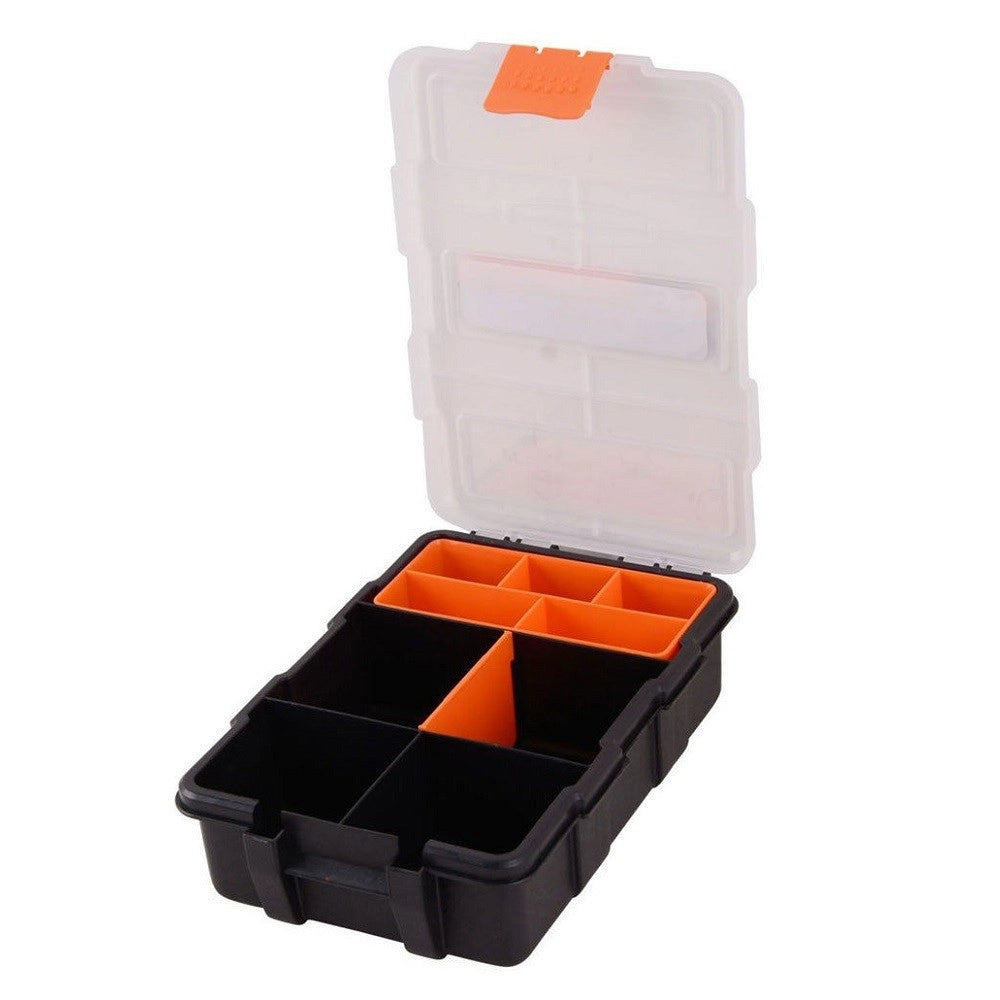 Trade Shop - Valigetta Cassetta Porta Attrezzi E Minuteria Organizer 220x155x60mm 9 Scomparti -