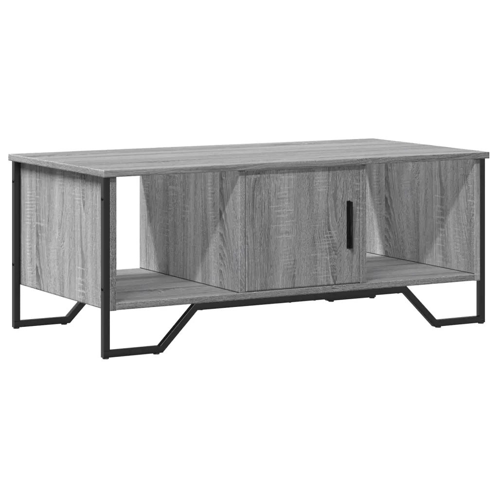 Tavolino da Salotto-Tavolino da soggiorno-Tavolo Grigio Sonoma 100x51x40cm Legno Multistrato 826186