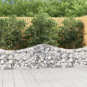 Cesti Gabbioni ad Arco 30 pz 200x30x60/80 cm Ferro Zincato 3145405