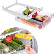 Organizzatore per frigorifero, cassetti per frigorifero, organizzatore per cucina, espandibile, contenitore trasparente per cassetti frigorifero, per cucina, armadi