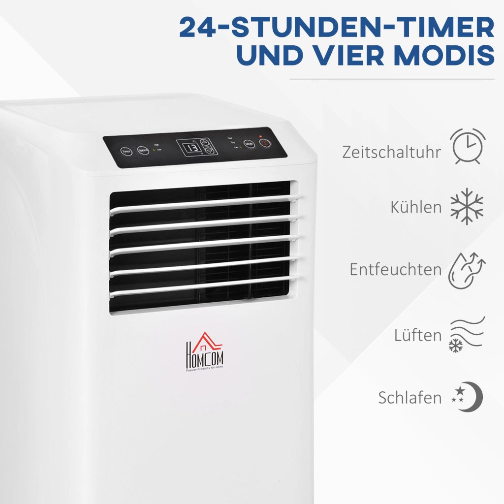 Condizionatore Portatile 3 in 1 ¨C zephmum ¨C Bianco, 9000 BTU, Telecomando