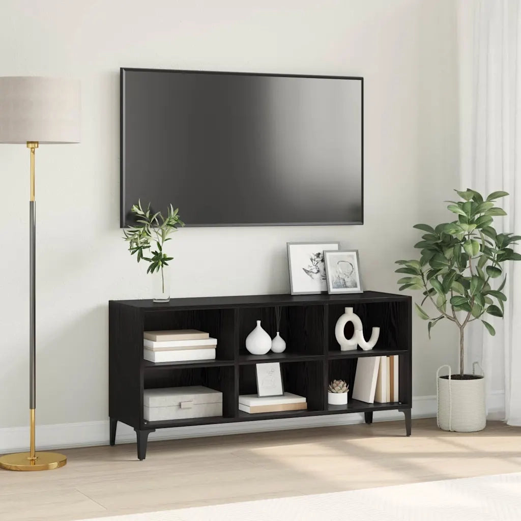 vidaXL Mobile TV Nero 69.5 x 30 x 50 cm Legno multistrato