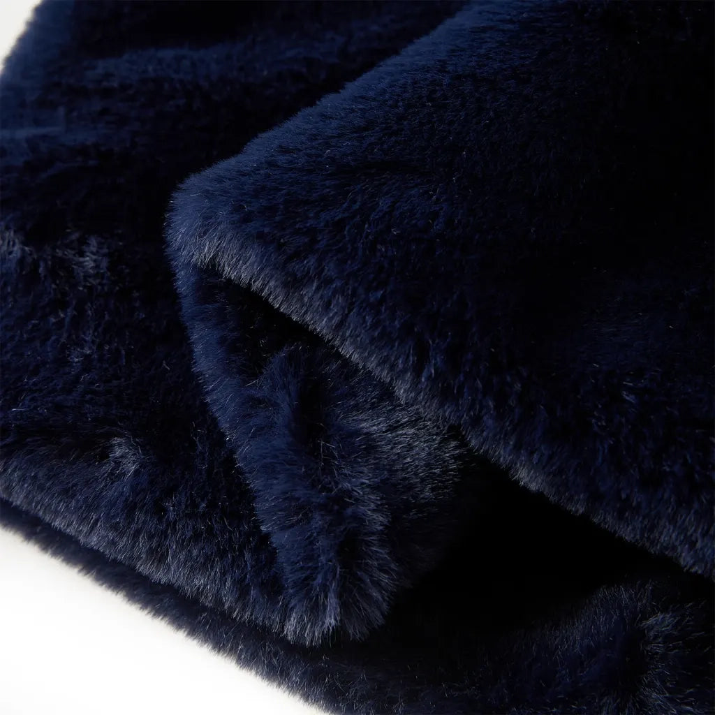 Cappotto per Bambini in Pelliccia Sintetica Blu Marino 92 CFW5949803