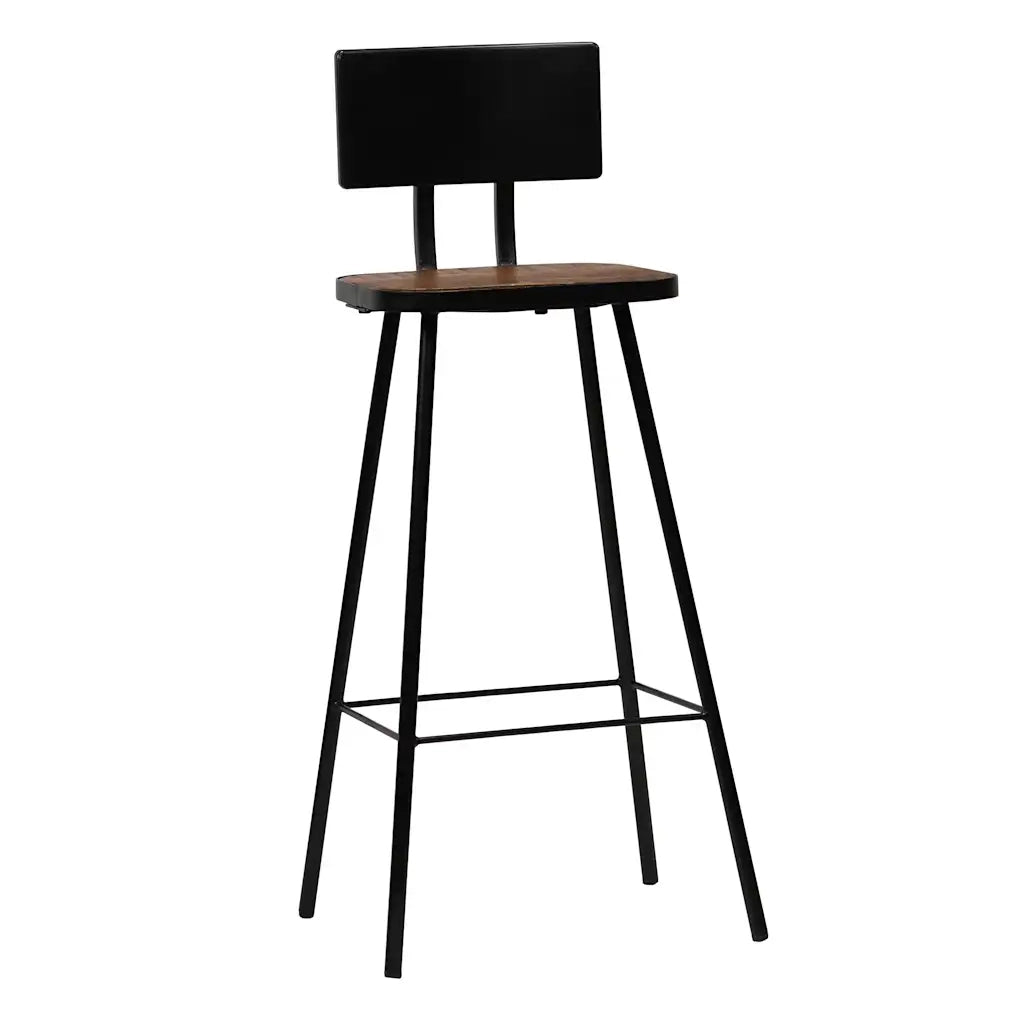 Sedie da Bar 2 pz Legno Massello di Recupero cod mxl 69556