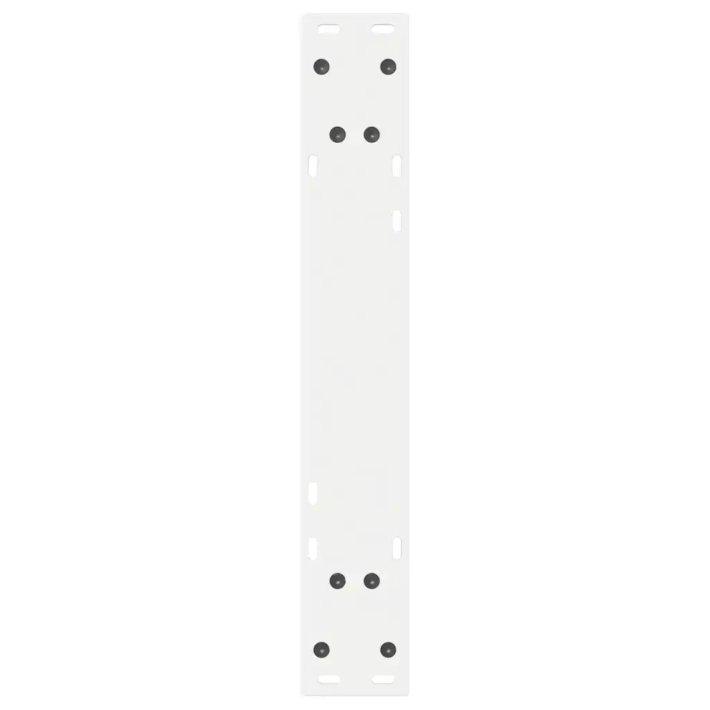 Gambe per tavolo da pranzo 2 pz bianche 50x(72-73,3) cm in acciaio 4012717