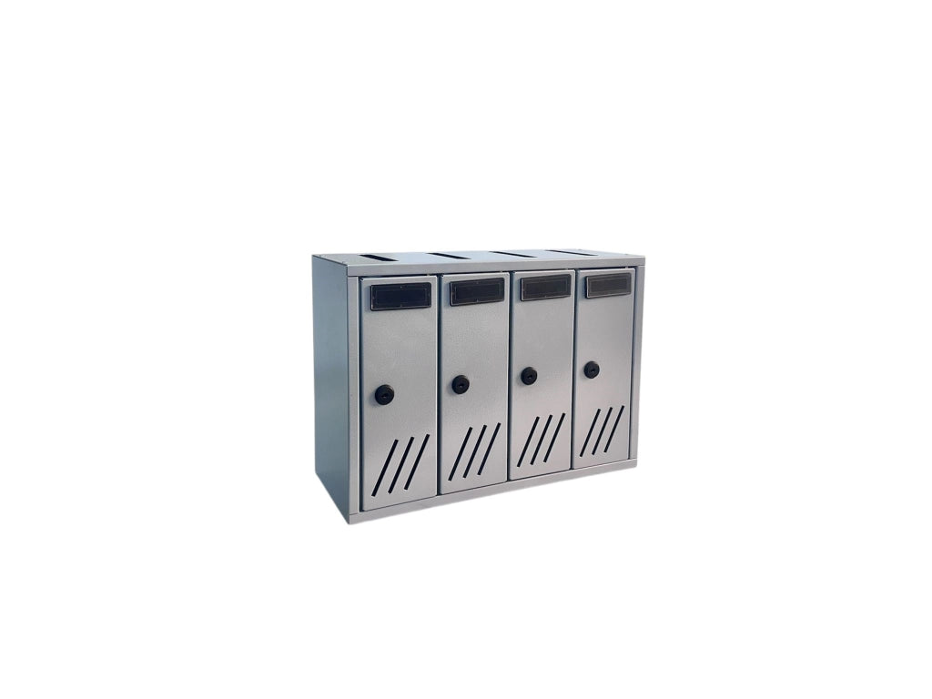 Cassetta Postale da Interno Serenity. 4 Reparti. Made in Italy. Design Resistente ed Elegante. Ideale per Condomini o Uffici