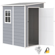 Capanno da giardino ¨C zephmum ¨C grigio 122x149x192 cm