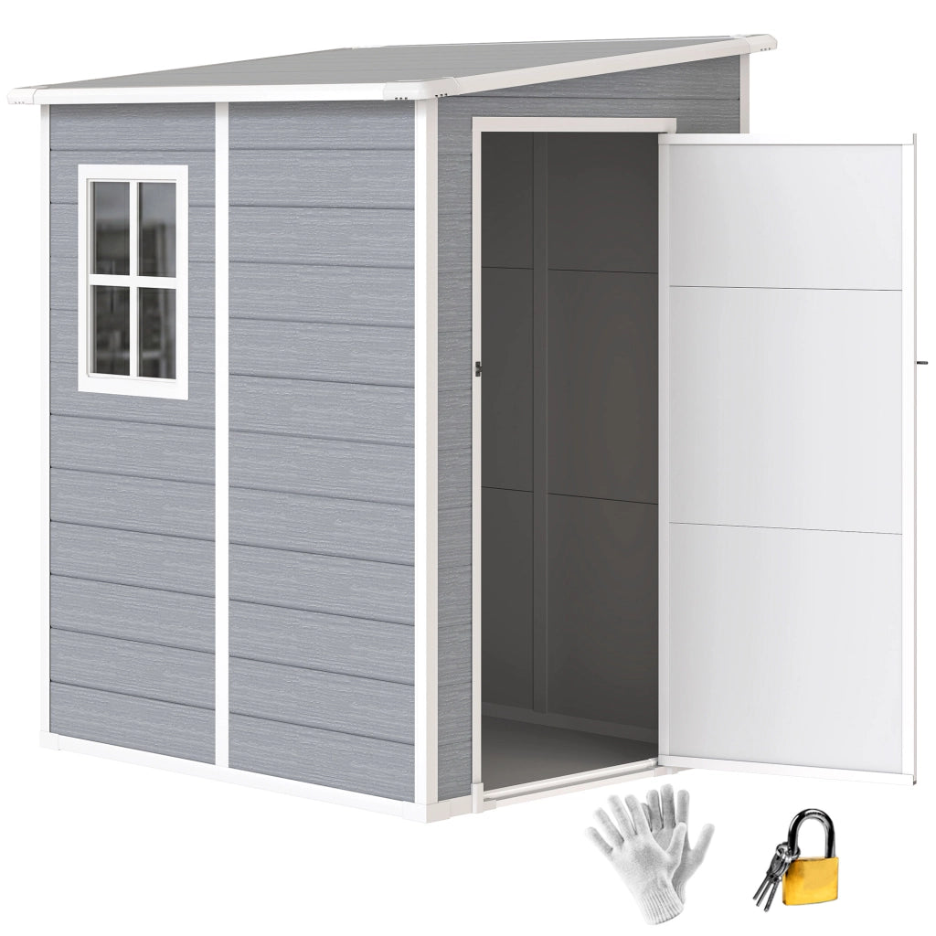 Capanno da giardino ¨C zephmum ¨C grigio 122x149x192 cm