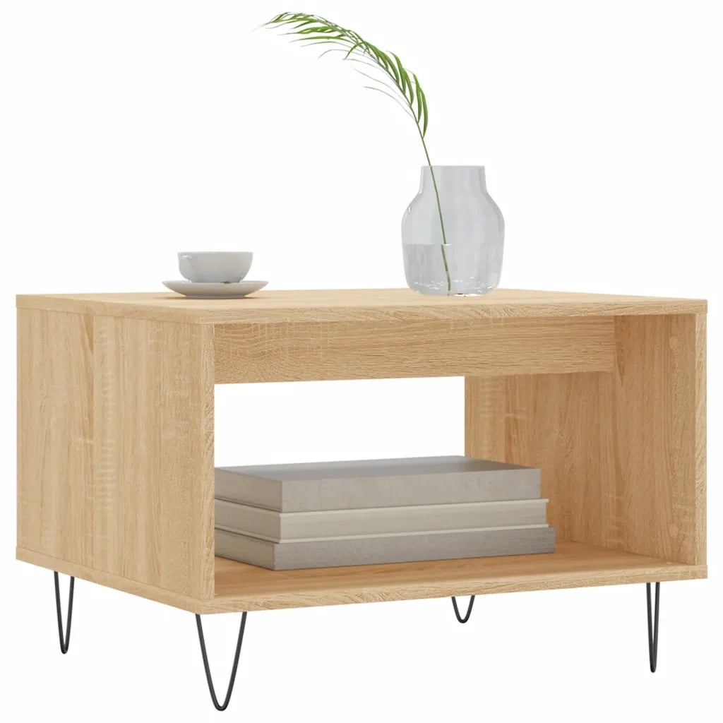 Tavolino da Salotto-Tavolino da soggiorno-Tavolo Rovere Sonoma 60x50x40 cm Legno Multistrato 873468