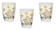 Set 3 Bicchieri da Tavola Vino o Acqua Domino Astro 300 cc