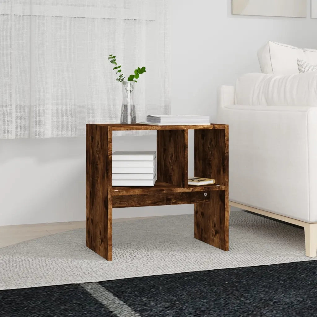 Tavolino da salotto | Tavolino da caff¨¨ | Tavolino da Soggiorno Rovere Fumo 50x30x50cm Legno Multistrato