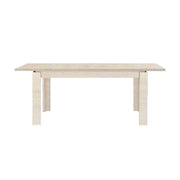 Tavolo Imab Manhattan in rovere sbiancato con 1 allunga 130x90x76.5 H cm.