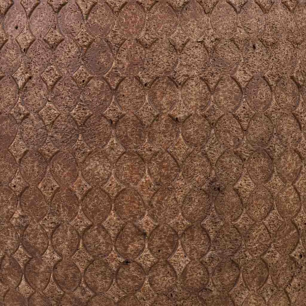 Vaso fibra di vetro marrone rossastro 33x33x33 cm