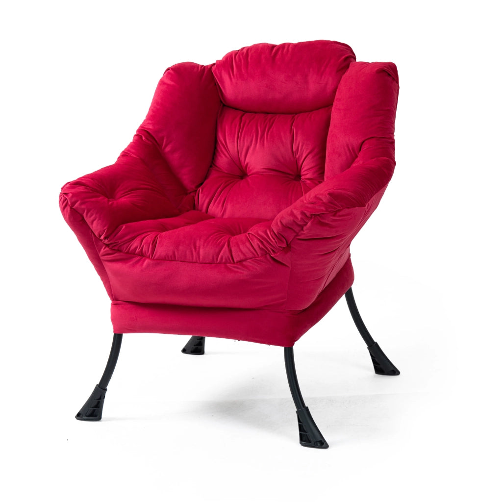SEDIA relax 70x20x77 cm rosso mattone in metallo
