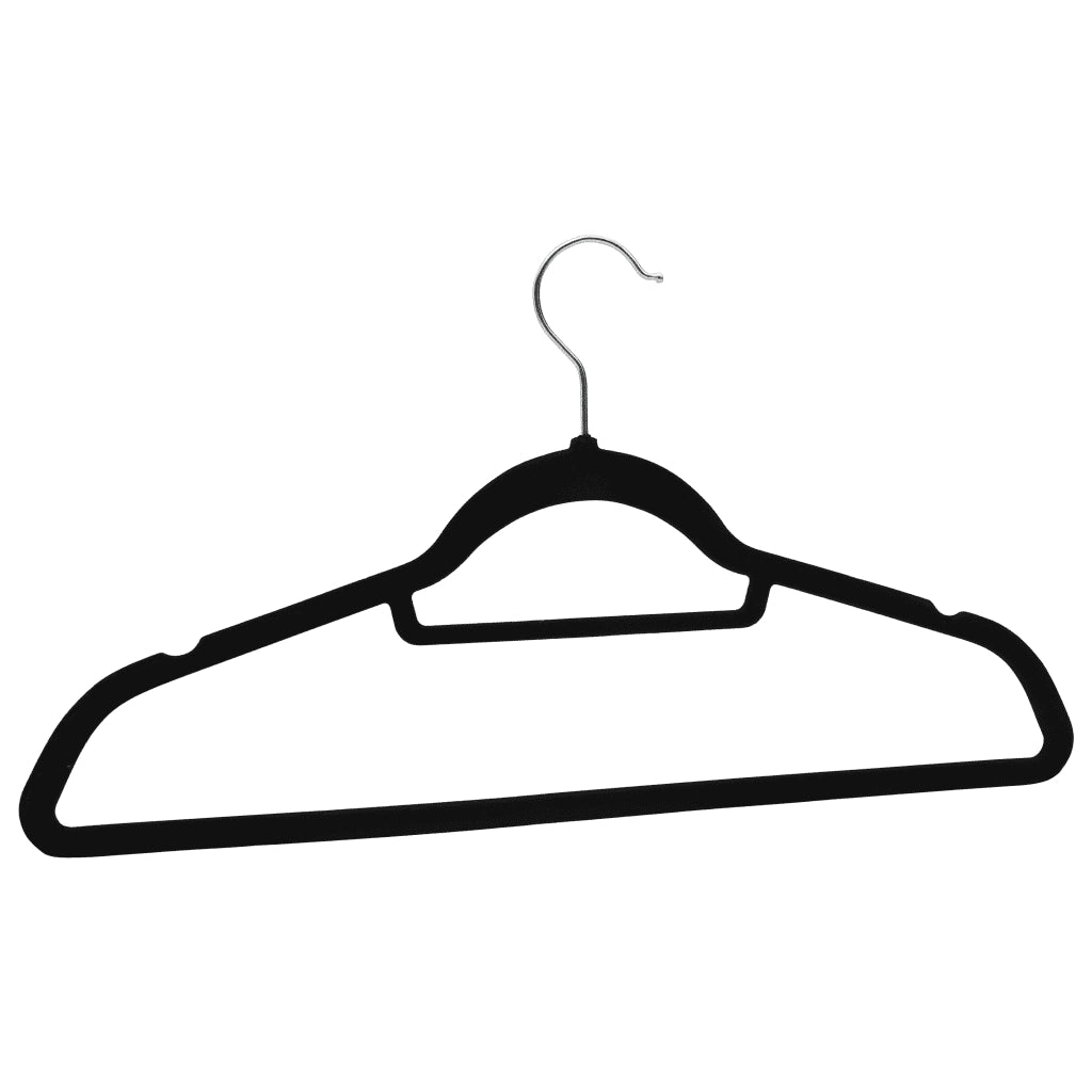 Set Appendiabiti 100 pz Antiscivolo Nero in Velluto CFW5093934