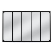 IDMarket - Specchio in vetro a 5 strisce di design industriale 140x84 cm