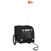 Rimorchio da Bici per Animali Nero Oxford e Ferro CFW8073310