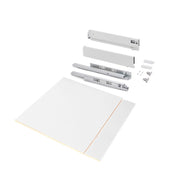 Kit di cassetti per cucina o bagno Vertex con regolazione 3D, altezza 93 mm, con pannelli inclusi, modulo 600 mm, Grig..