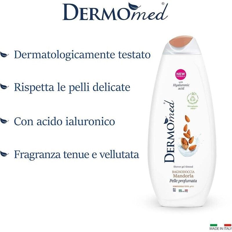 DERMOMED BAGNODOCCIA CON ACIDO IALURONICO 650 ML MANDORLA