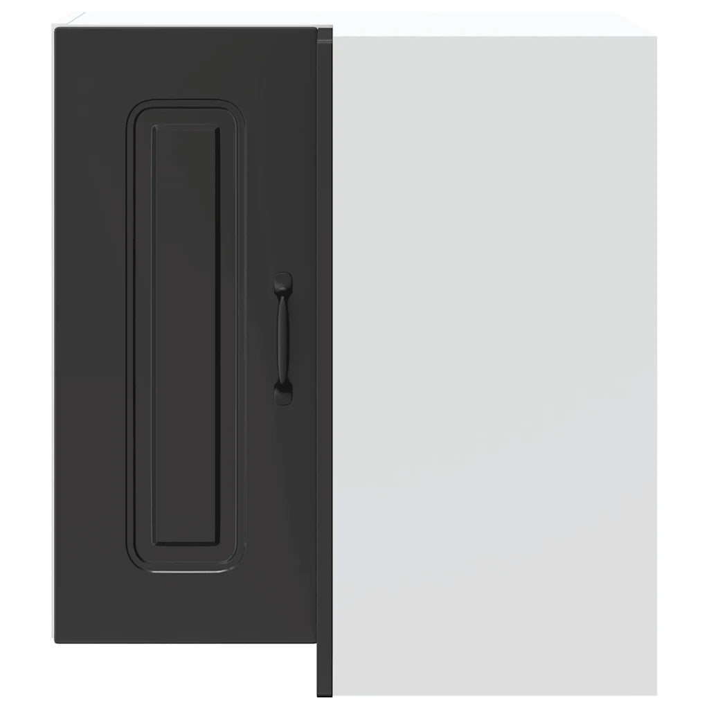 Pensile da Cucina ad Angolo Kalmar Nero in Legno Multistrato