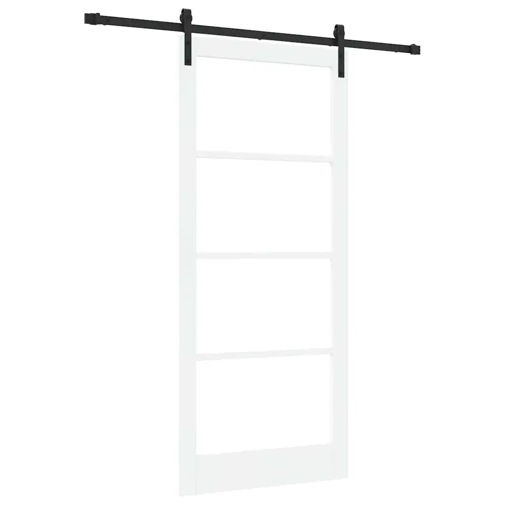 Porta scorrevole ORKDAL Bianco e Nero 93 x 211 cm 3331842
