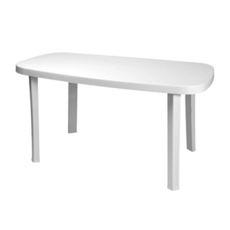 TAVOLO GARDEN OTELLO CM.136x82x72h BIANCO  1 PZ