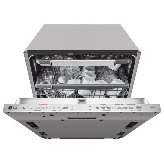 LG QuadWash DB365TXS Lavastoviglie a scomparsa totale Classe B 14 coperti Vapore Wi-Fi