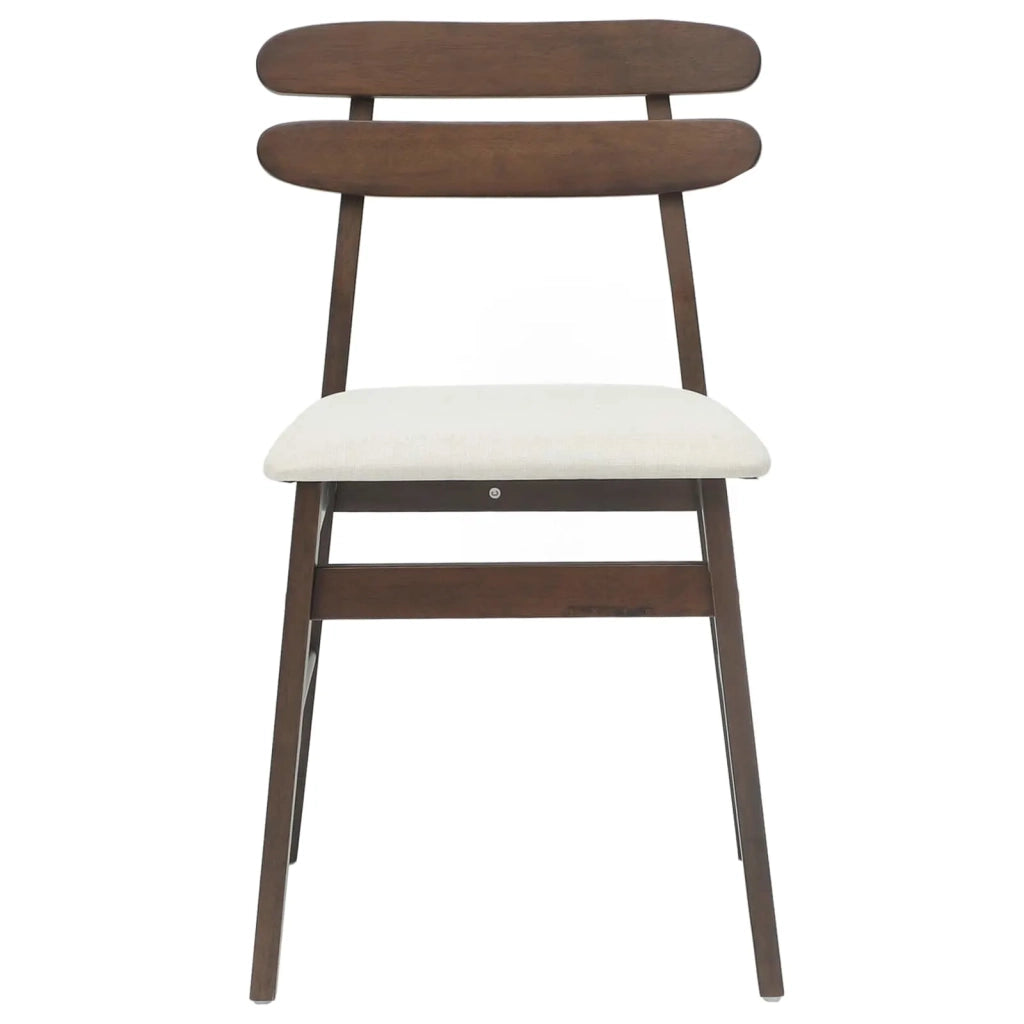 Sedia da pranzo 2 pcs Marrone chiaro e chiaro