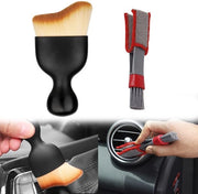 Set di spazzole per dettaglio, 2 pezzi Spazzole per dettaglio Pulizia interno Auto Pulizia interno Auto Pulizia interno Auto Pulizia interno Auto Pulizia interno Spazzola set per pulizia del cruscotto e del sedile (A)