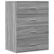 Buffet credenza cassettiera armadio mobile contenitore organizer cucina soggiorno Sonoma 60 x 39 x 80 cm legno ingegnerizzato grigio 02_0036418