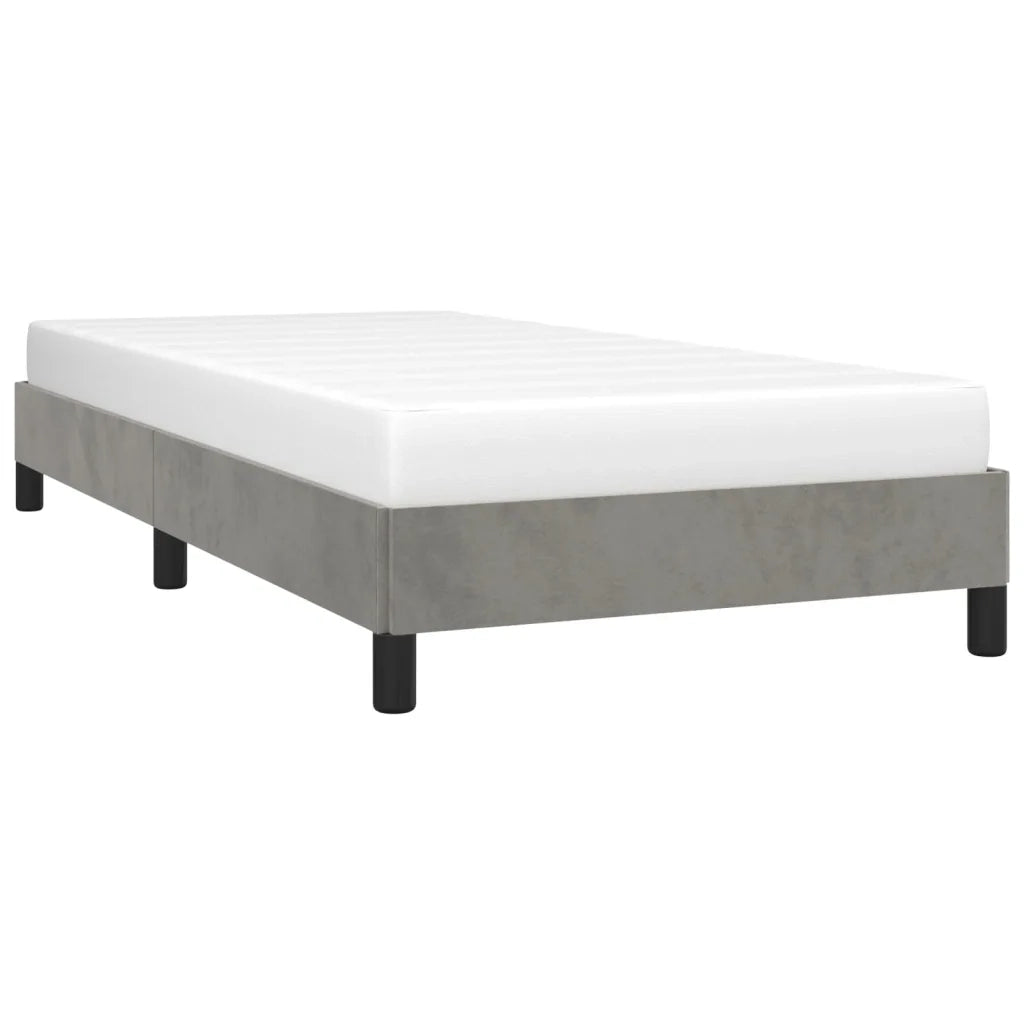 Giroletto senza Materasso-Struttura Letto Grigio Chiaro 80x200 cm Velluto 828565