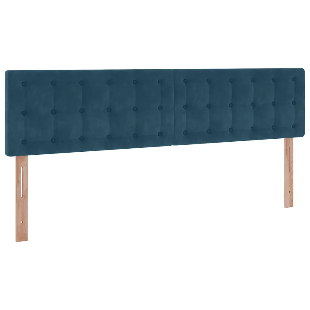 Struttura Letto Pouf con Materassi 160x200 cm Velluto