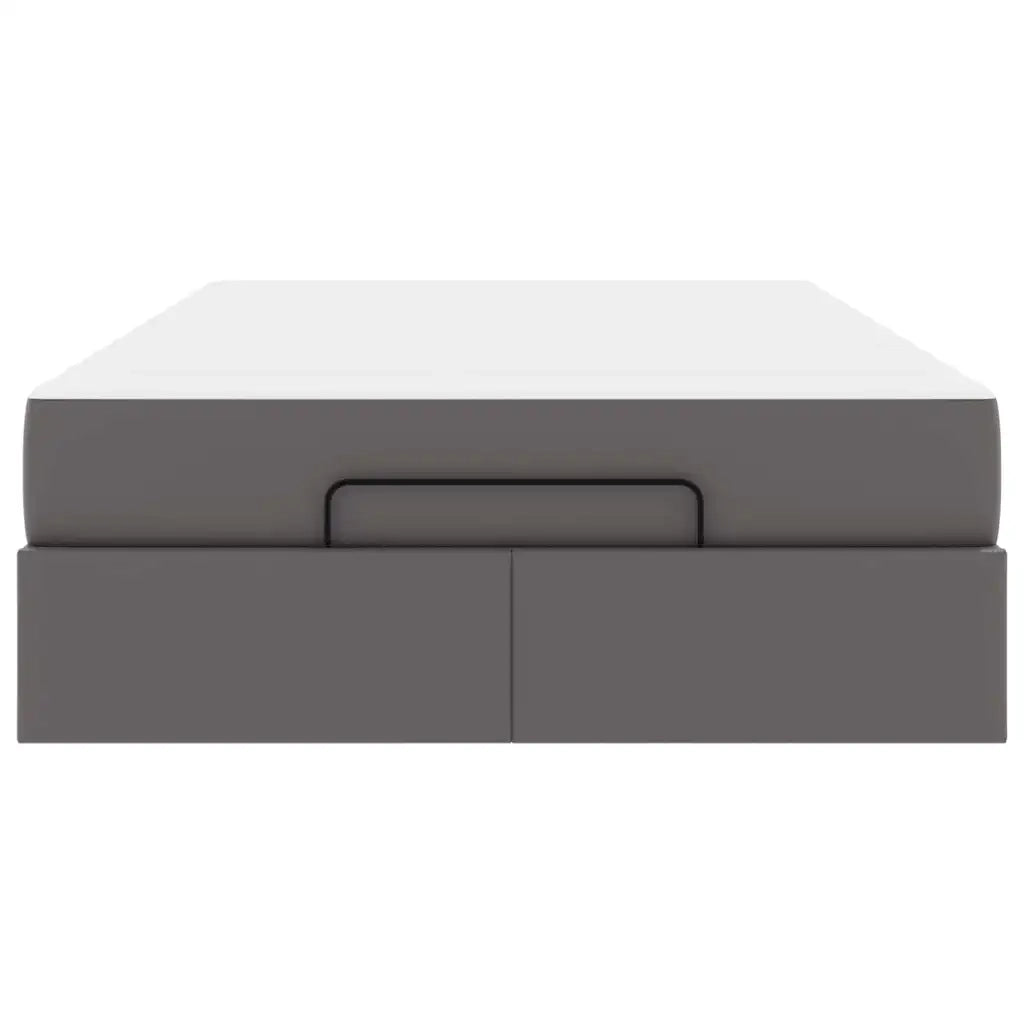 vidaXL Struttura letto con materasso con materasso Grigio 120 x 200 cm