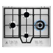 Piano Cottura A Gas Electrolux Serie 600 Slim Line Kgs64562Sx 4 Fuochi (L59,5xP51) Inox