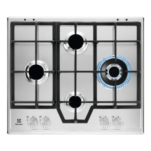 Piano Cottura A Gas Electrolux Serie 600 Slim Line Kgs64562Sx 4 Fuochi (L59,5xP51) Inox