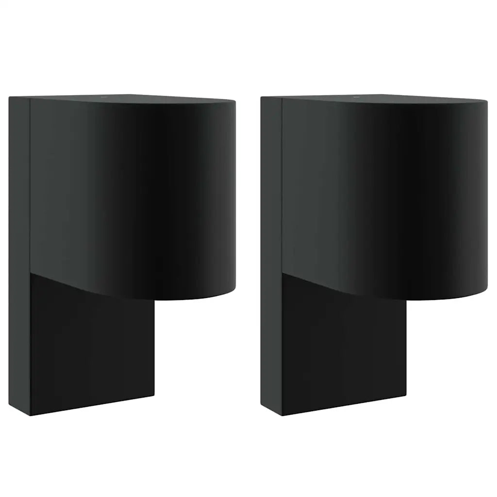 Lampada da Parete Esterna 2 pz Nero 12 x 7 x 15 cm CFW9456416