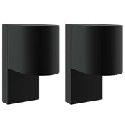 Lampada da Parete Esterna 2 pz Nero 12 x 7 x 15 cm CFW9456416