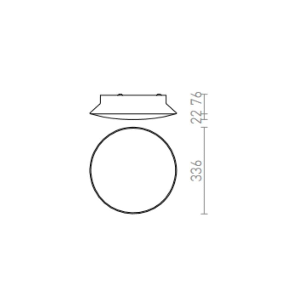 Plafoniera LED MARA da soffitto acrilico/cromo 230V LED 24W 3000K