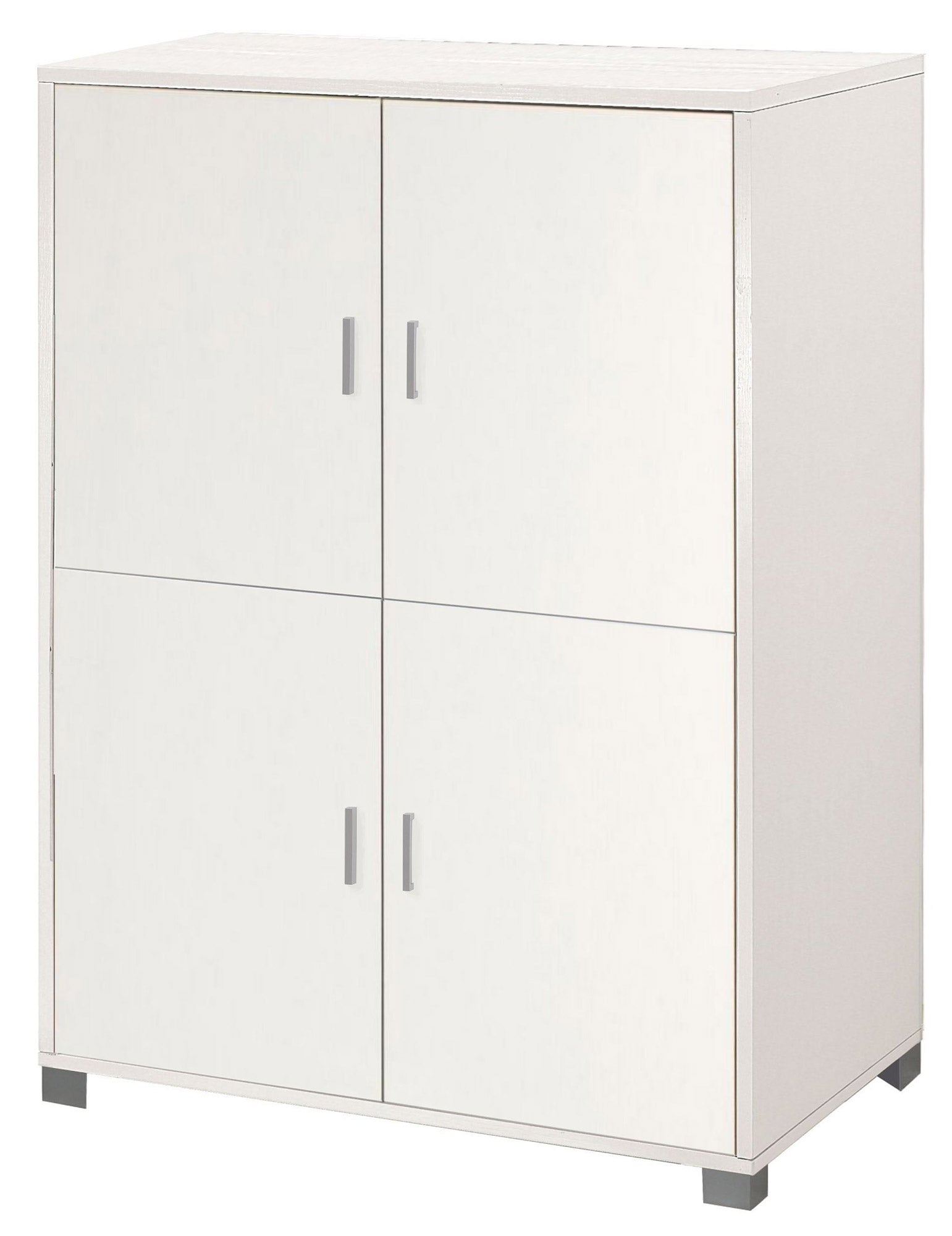 Mobile 4 Ante 107x162x41 cm Bianco Fiammato