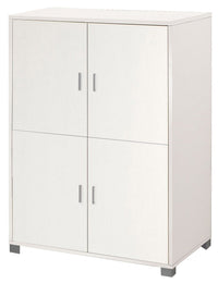 Mobile 4 Ante 107x162x41 cm Bianco Fiammato