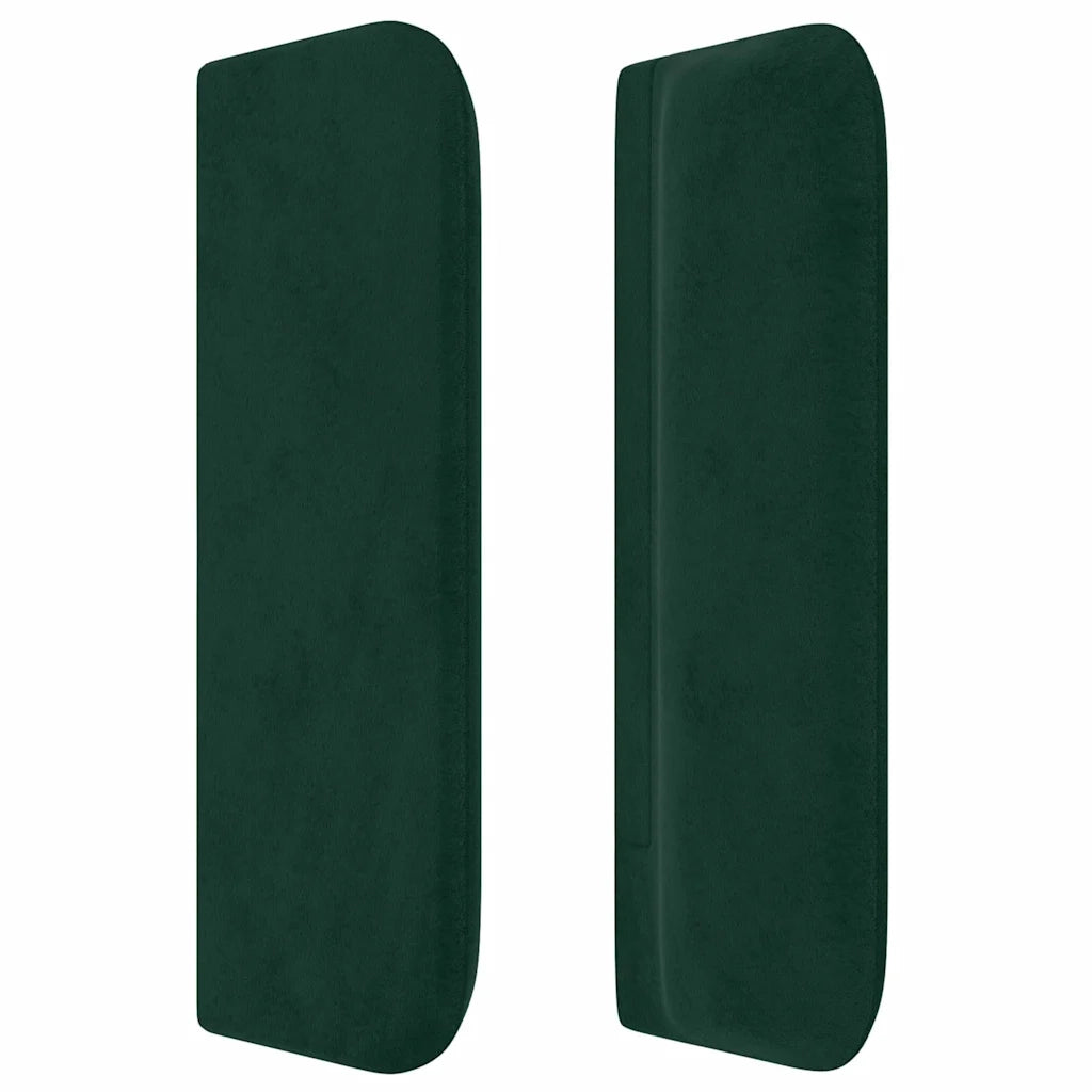 Testiera ad Orecchio Verde Scuro 93x16x78/88 cm in Velluto 3119241