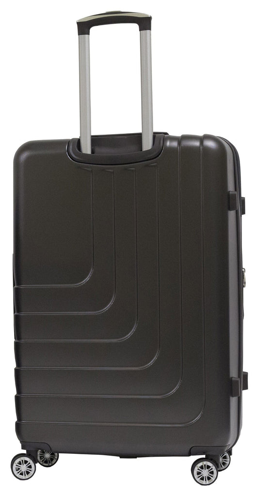 Trolley Valigia Grande Rigida in ABS 4 Ruote TSA Ravizzoni Titanio Grigia