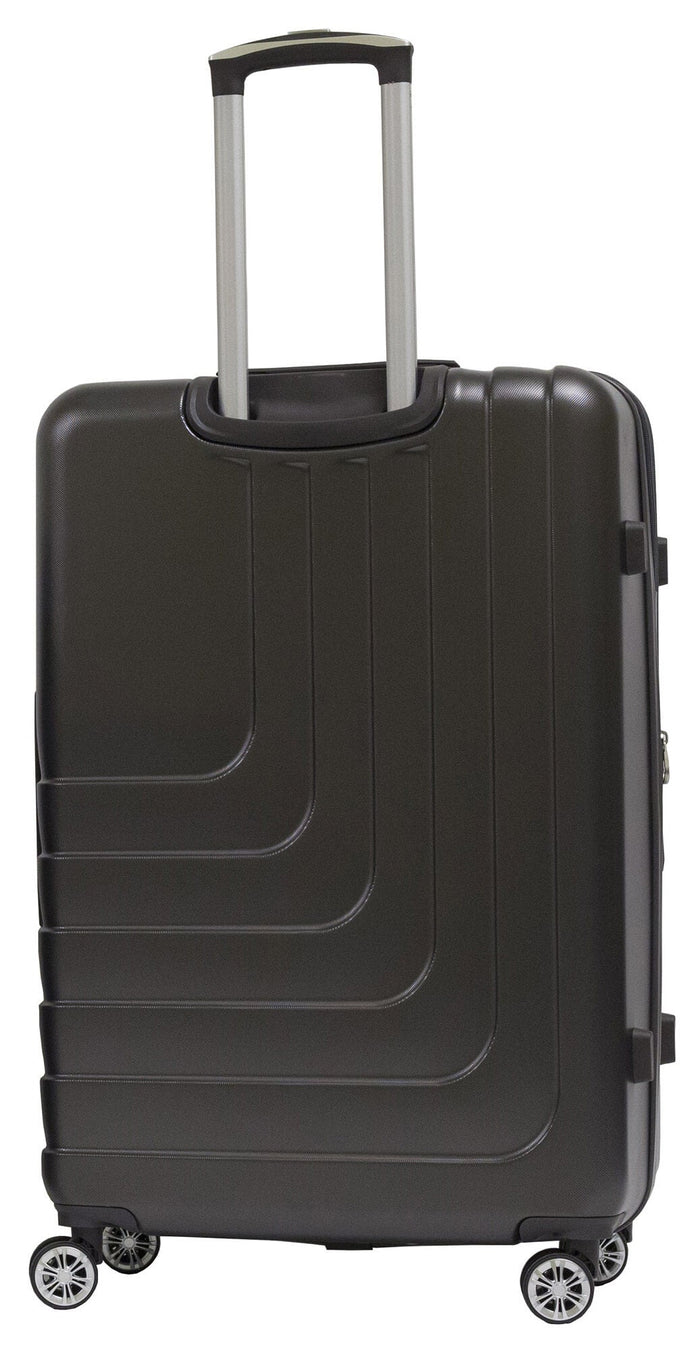 Trolley Valigia Grande Rigida in ABS 4 Ruote TSA Ravizzoni Titanio Grigia