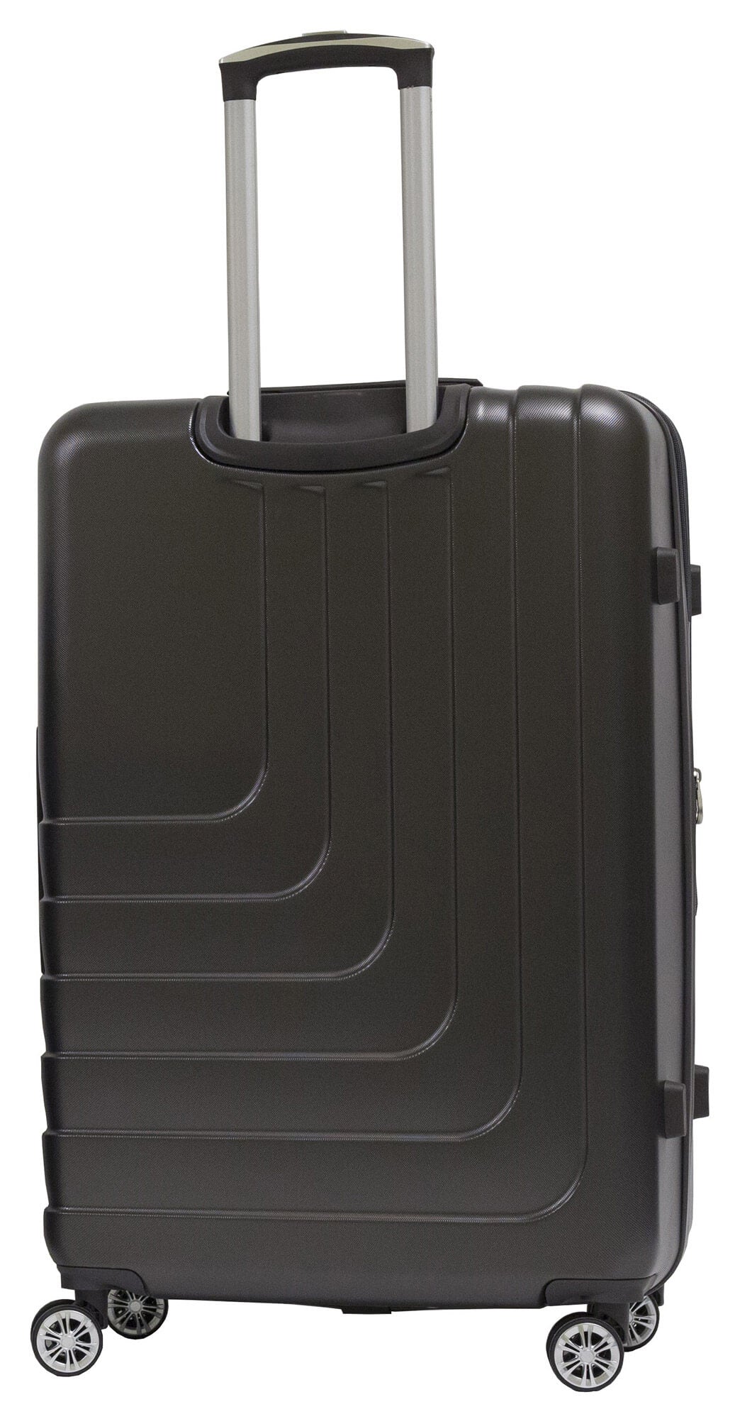 Set 3 Valigie Trolley Rigide in ABS 4 Ruote TSA Ravizzoni Titanio Grigie